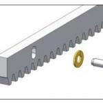 Stahlzahnstange 5 x 1m, verzinkt 30x12 Modul 4 mit Montagematerial schraubbar